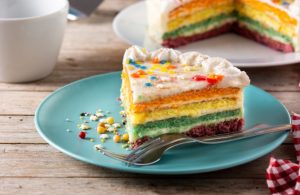 Raibow layer cake