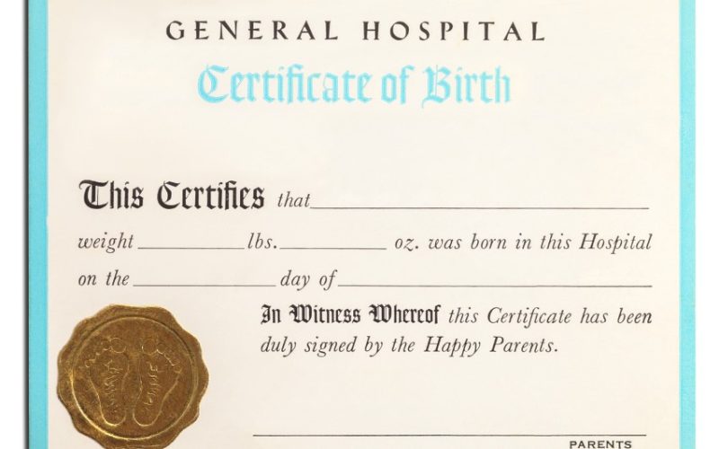 birth certificate replacement number