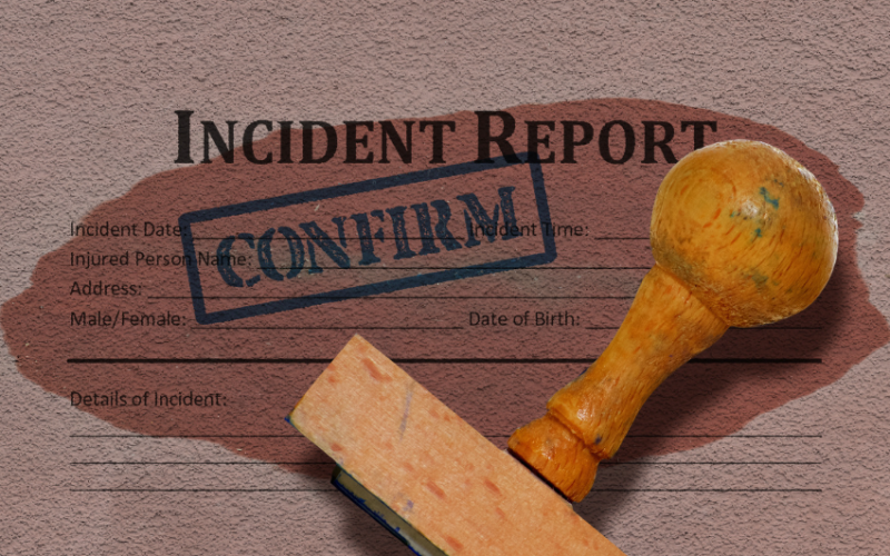 how to write an incident report.